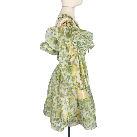 Dear Jose Off The Shoulder Mini Dress Floral Print Size Small NWT - Picture 4 of 13